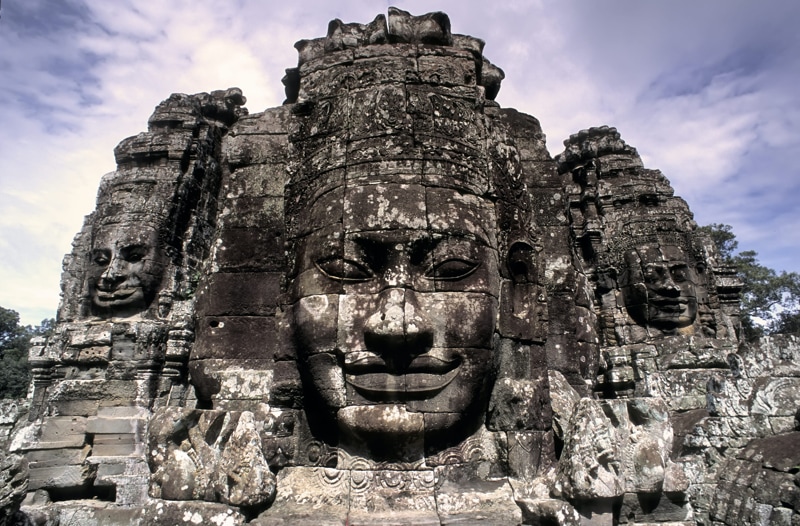 Bayon Temple was built in the 12th century