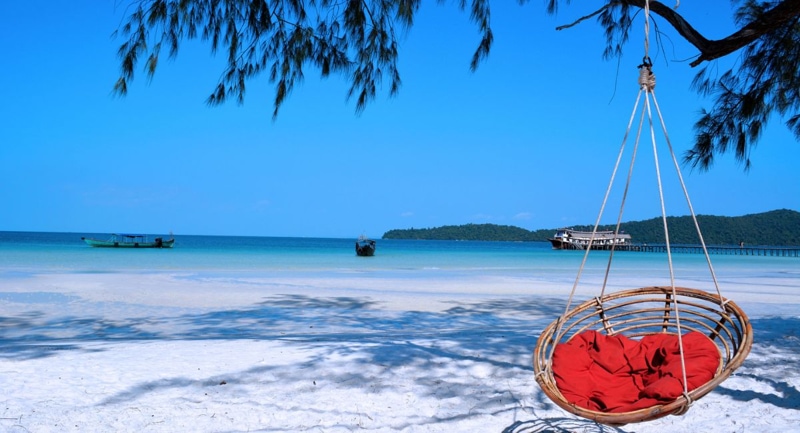 Beach in Rong Samloem. Cambodia
