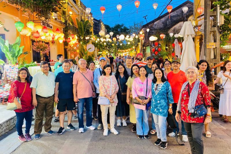 Indian Tourists Travelling from Hanoi to Hoi An