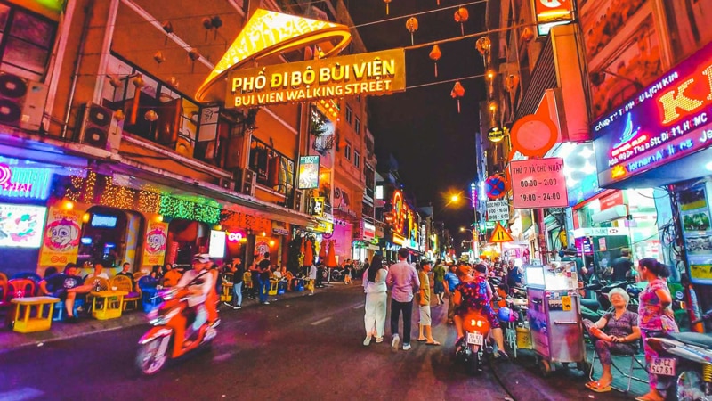 Bui Vien Walking Street in Ho Chi Minh City