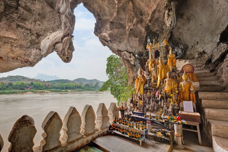 Explore the Sculptures inside Pak Ou Cave