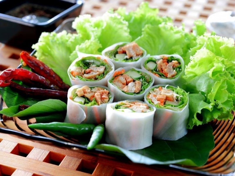 Mouth-watering Vietnamese spring rolls