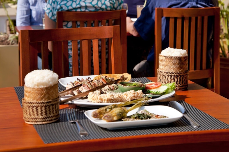 Food in Tamarind Restaurant, Luang Prabang
