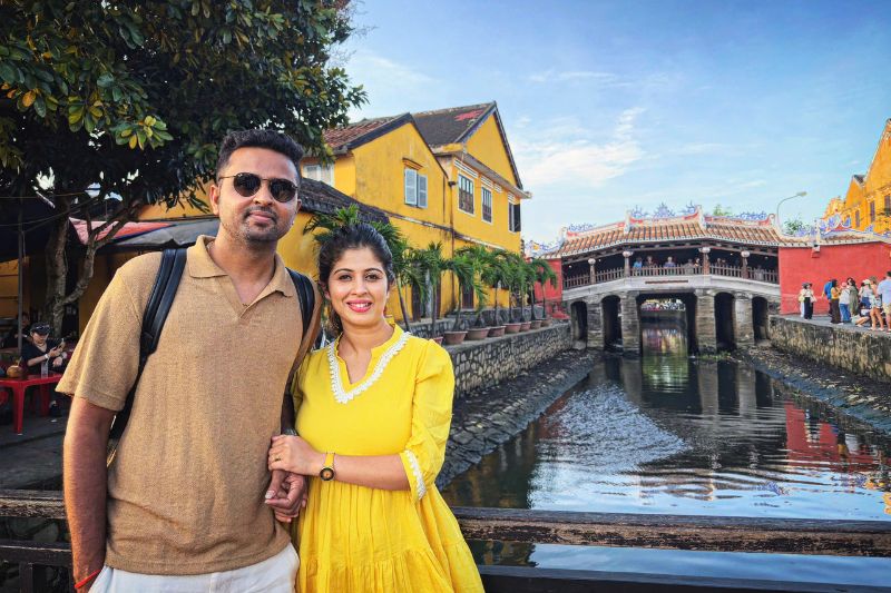 Indian travellers in Hoi an