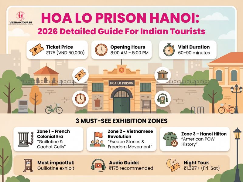 Hoa Lo Prison Hanoi: Ticket Price, Timings, and 3 Exhibitions Every Indian Visitor Must See (2026)