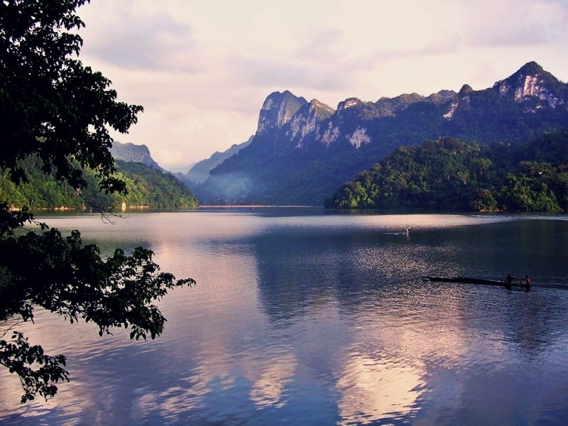 A scenic boat ride on Ba Be Lake