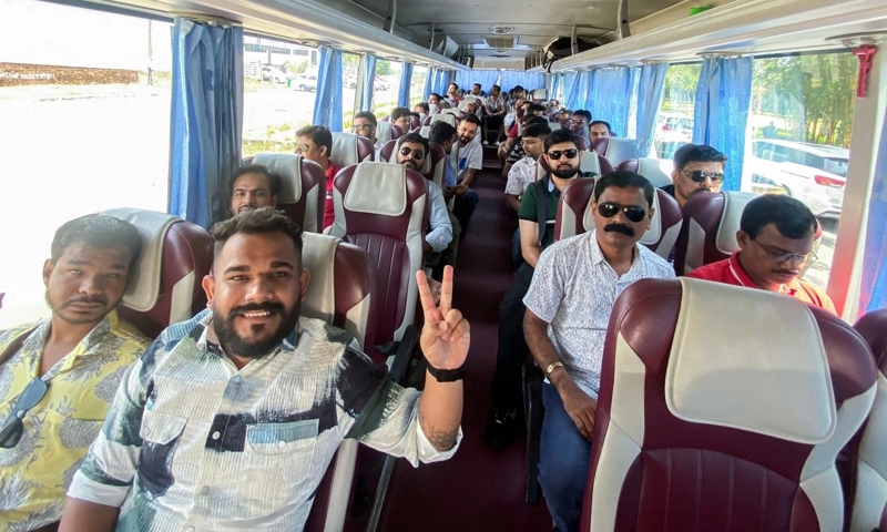 Indian Tourist travels in Vietnam by Bus