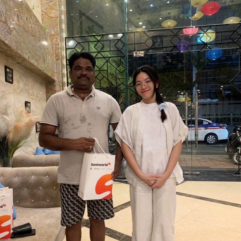Joey with our customers 10