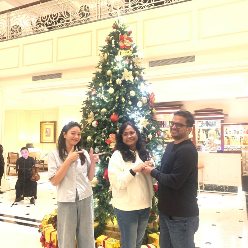 Joey with our customers 8