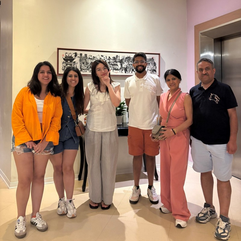 Joey with our customers 9