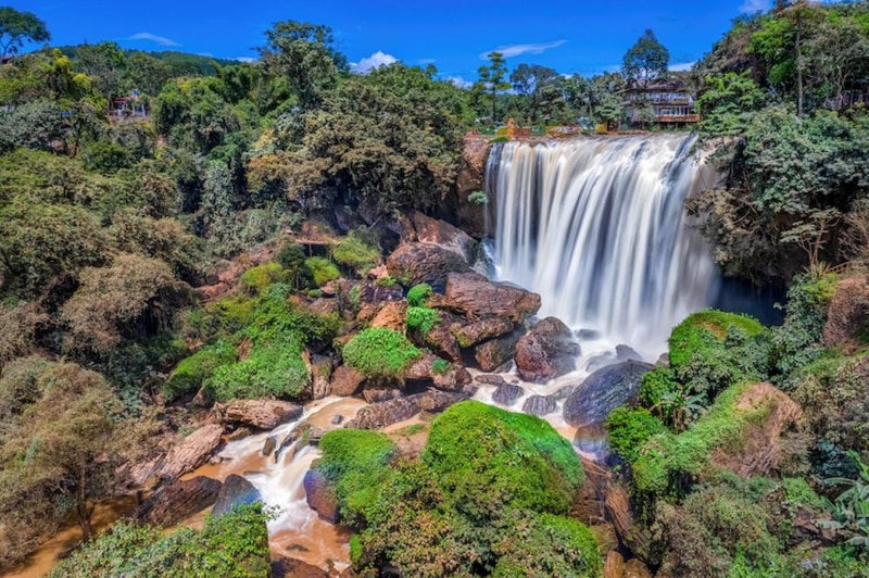 Overview Panoramic Viewpoint of Elephant Waterfall
