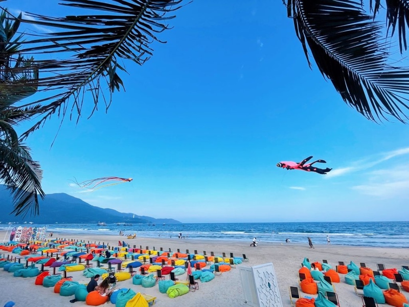 Pham Van Dong Beach in Da Nang, Vietnam