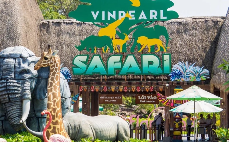 Safari park is located about 30-35 km from Duong Dong Town