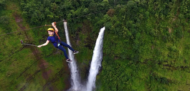 Tad Fane waterfall in Bolaven Plateau