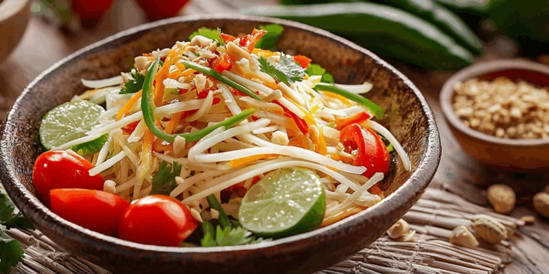 Tam Mak Hoong (Lao Papaya Salad)