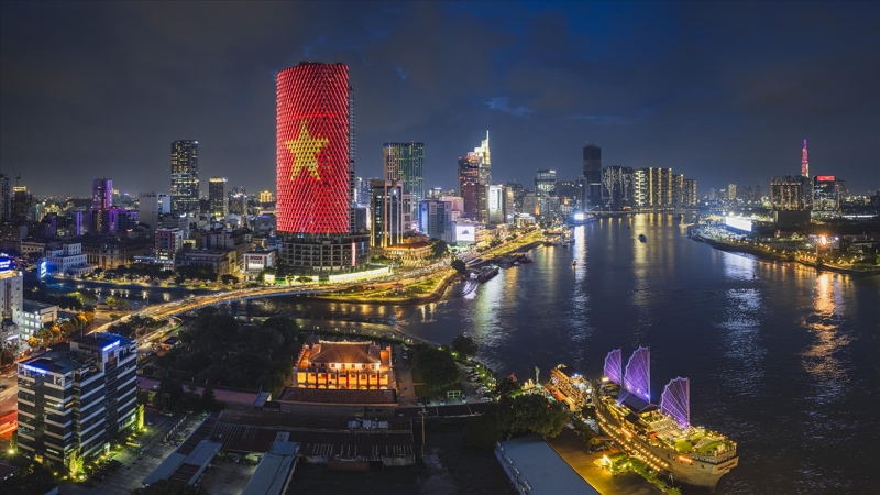 The Saigon River at Night