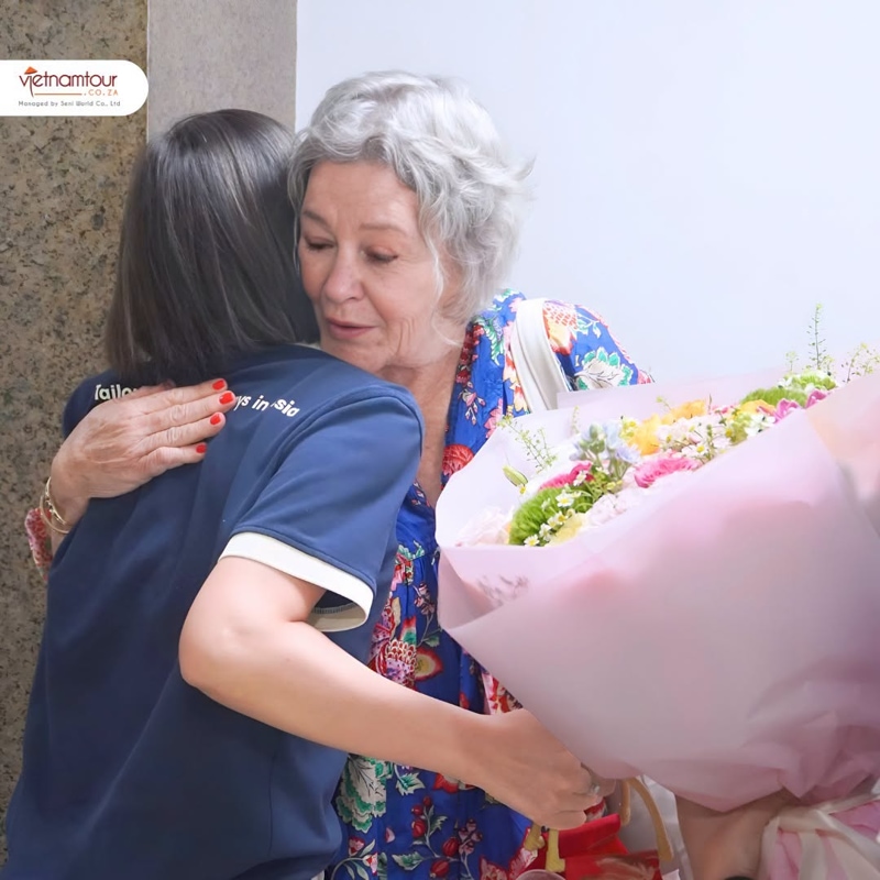 The moment of reunion
