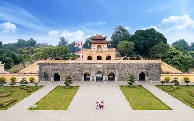 Imperial Citadel of Thang Long panorama view