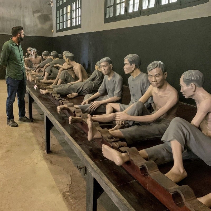 Inside Hoa Loa Prison