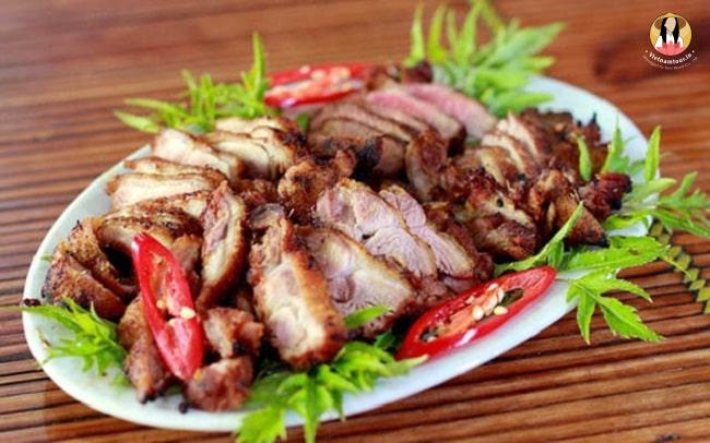A Dish of Grilled Goat Meat