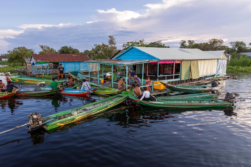 Tonle Sap Lake has real communities on it