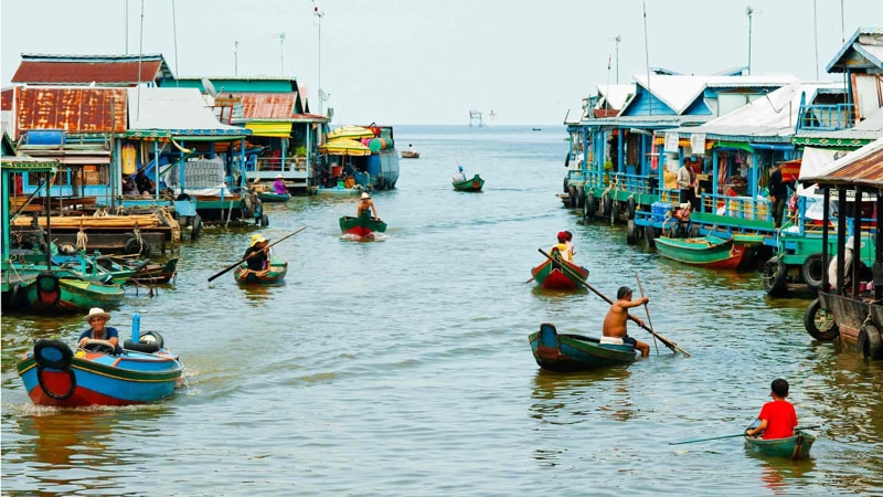 Tonle Sap Lake is the largest freshwater lake in Southeast Asia