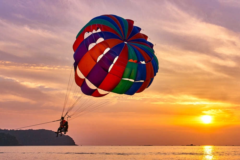 Try Parasailing in the beach