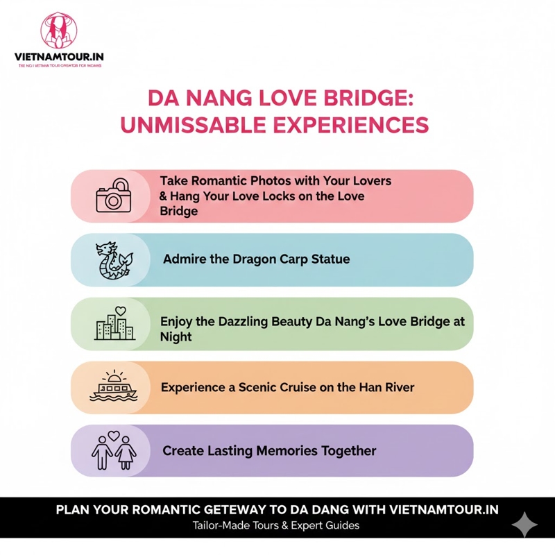 Unmissable Experiences when Visiting the Love Bridge Da Nang