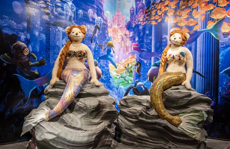 Mermaid Teddy Bear in the Museum