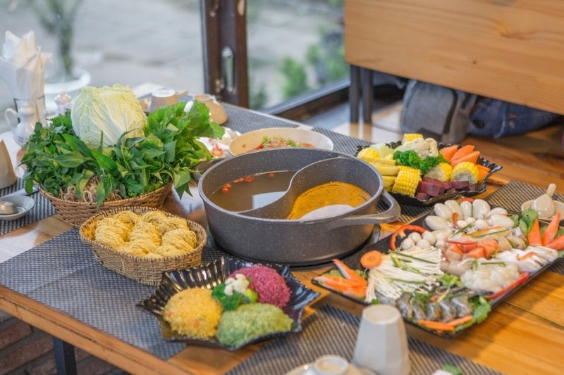 Vegetable Hotpot in Dalat