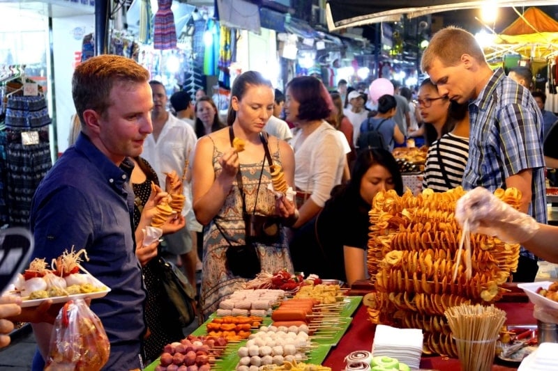 Street food in Hanoi night market