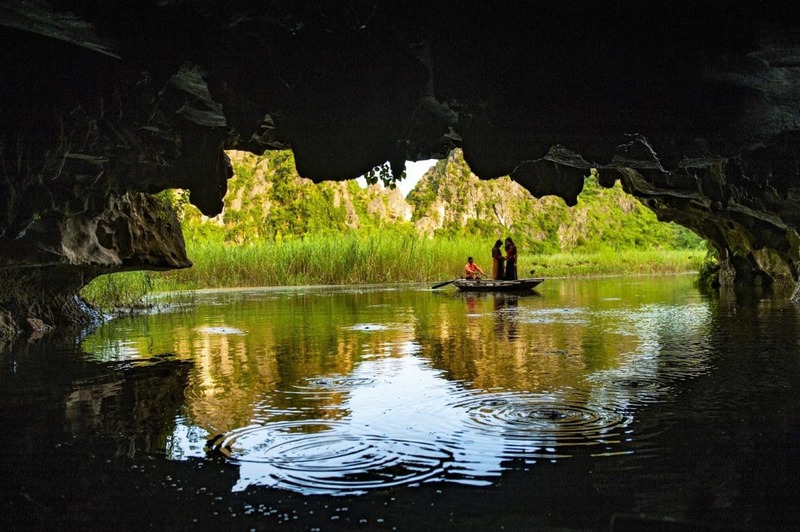 caves in Van Long Nature Reserve