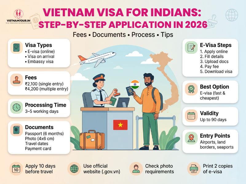 Vietnam Visa for Indian Passport Holders: Fees in INR, Documents, and Step-by-Step Application 2026