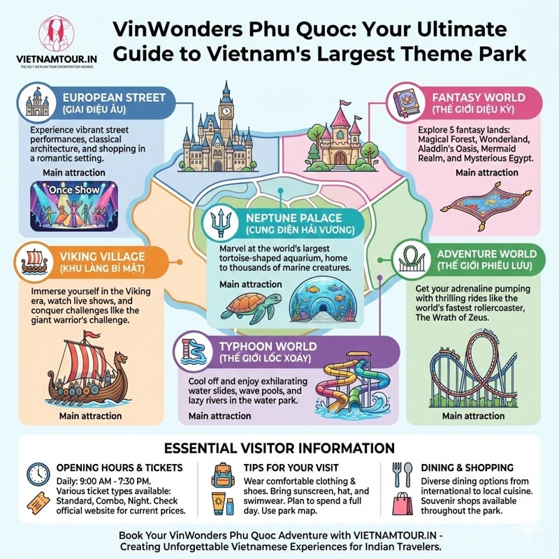 VinWonders Phu Quoc Zones and Main Attractions