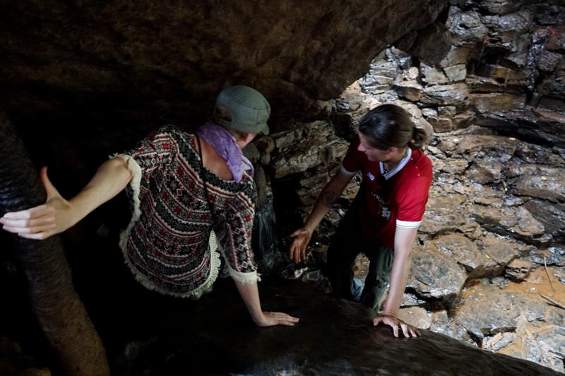 Way to the Mysterious Wind Cave in Elephant Waterfall