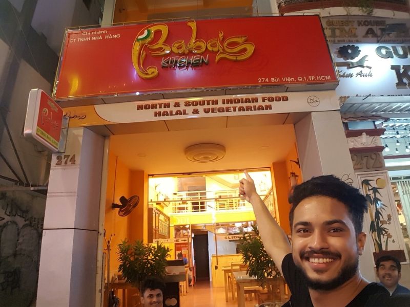 Halal Indian Restaurant on Bui Vien Walking Street
