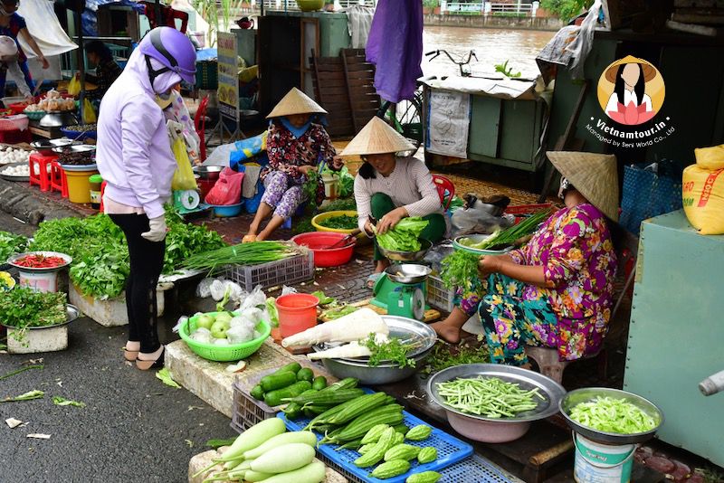 A wet market in Vietnam