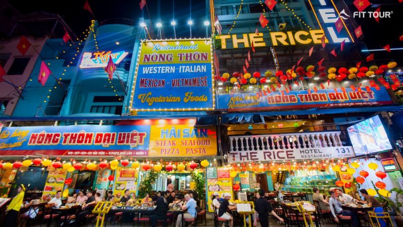 Bui Vien Walking Street Vegetarian Food for Indian Tourists