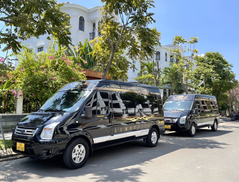 Da Nang to Hue limousine van with hotel pickup service via Hai Van Tunnel for Indian tourists