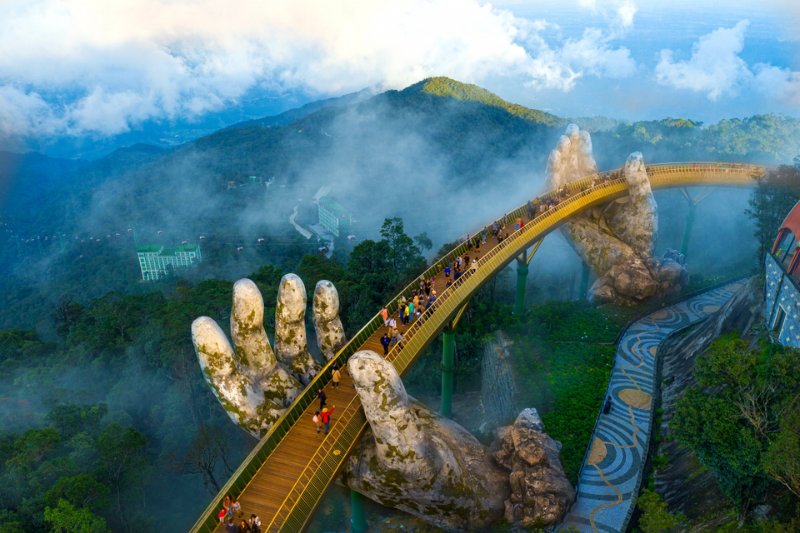 Day 10: Danang - Ba Na Hills with the Golden Bridge (Private Tour) (B, L)