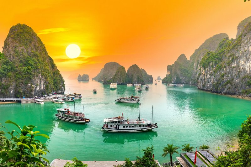 Day 3: Hanoi - Halong Bay Overnight Cruise - by Private Car (B, L, D)