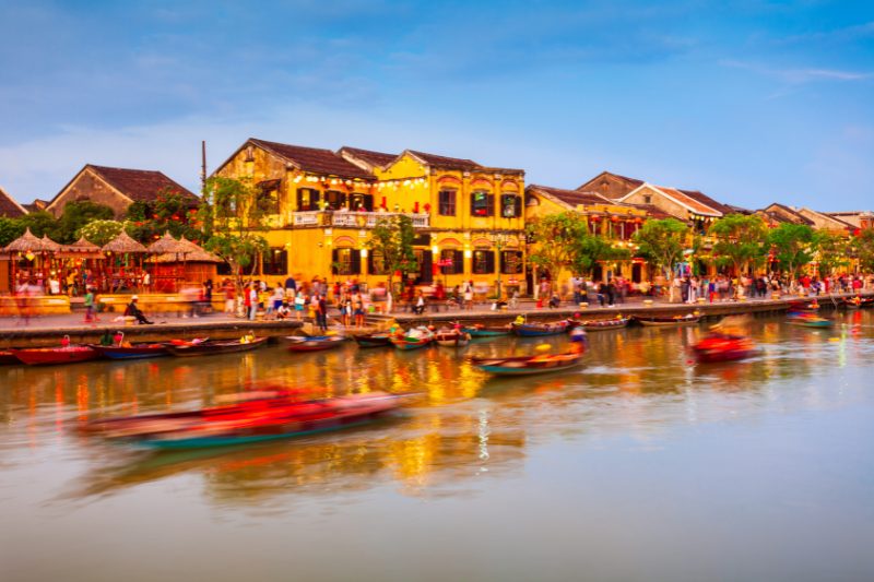 Day 3: Ho Chi Minh - Fly to Danang, Danang - Marble Mountains - Hoian Ancient Town with a Lantern Boat Ride (Private Tour) (B)