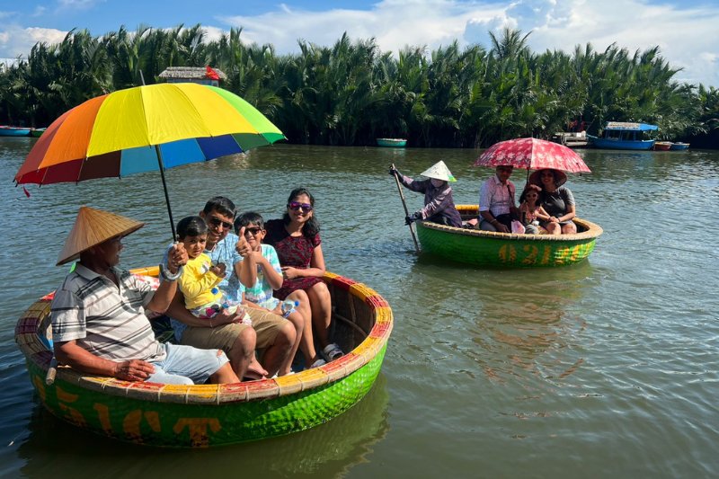 Day 7: Da Nang - Cam Thanh Coconut Jungle - Hoi an City Tour - Drop Flower Lantern (Private Tour) (B)