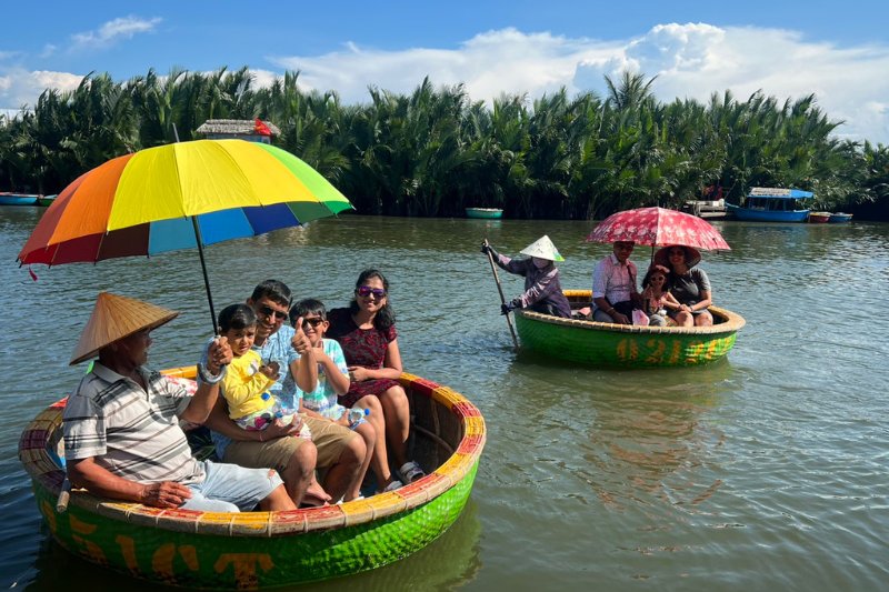Day 7: Da Nang - Cam Thanh Coconut Jungle - Hoi an City Tour - Drop Flower Lantern (Private Tour) (B)