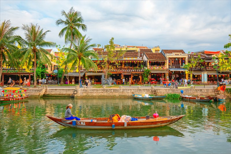 Day 7: Da Nang - Cam Thanh Coconut Jungle - Hoi an City Tour - Drop Flower Lantern (Private Tour) (B)