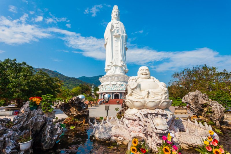Day 8: Hanoi - Fly to Danang - Half-Day City Tour (Marble Moutain - Monkey Moutain - Am Phu Cave) (Private Tour) (B)