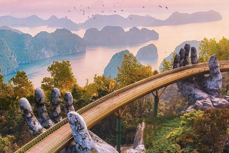 Day 8: Danang - Ba Na Hills with the Golden Bridge (Private Tour) (B, L)