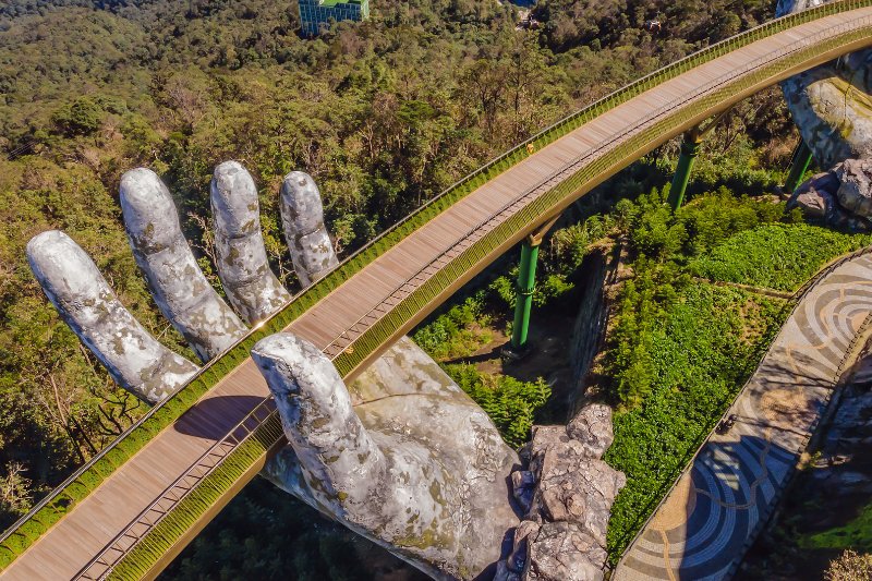 Day 8: Danang - Ba Na Hills with the Golden Bridge (Private Tour) (B, L)