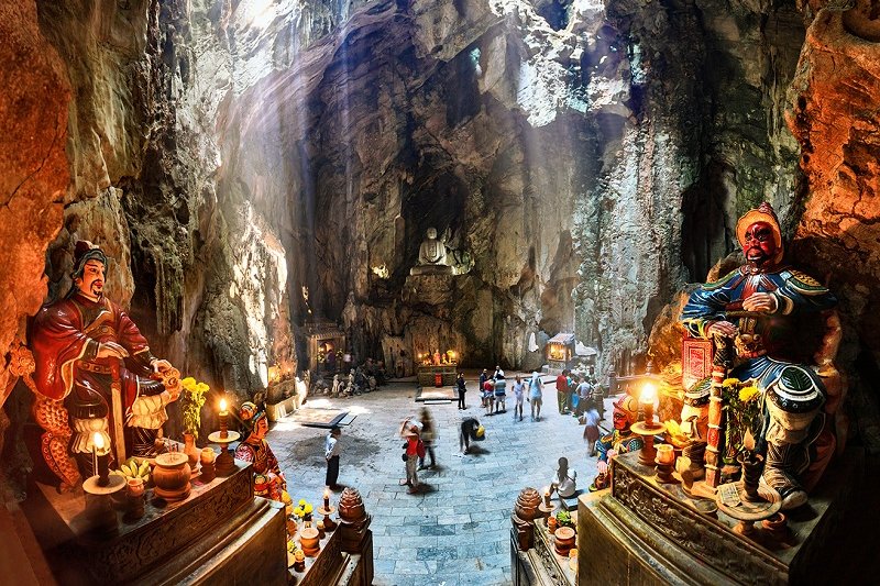 Day 9: Danang Half-Day City Tour (Marble Moutain - Monkey Moutain - Am Phu Cave) (Private Tour) (B)