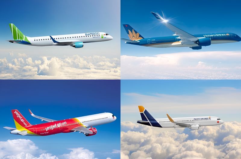 Round-trip flight price comparison from Kolkata Chennai Delhi Mumbai Bangalore Hyderabad to Vietnam ₹18,000–55,000 in 2026